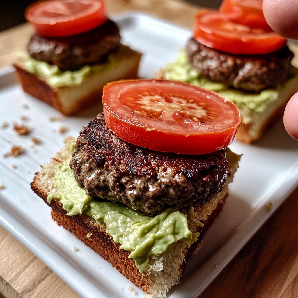 Sliders with Avocado Spread
