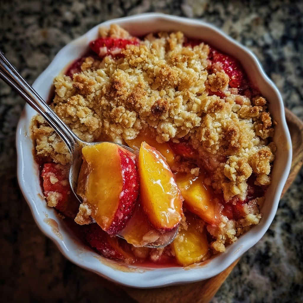 Strawberry Peach Crisp