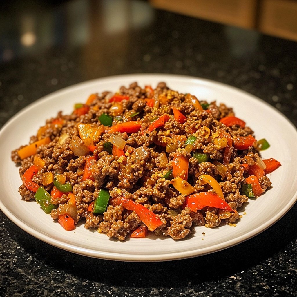 Ground Beef Skillet Asian Style