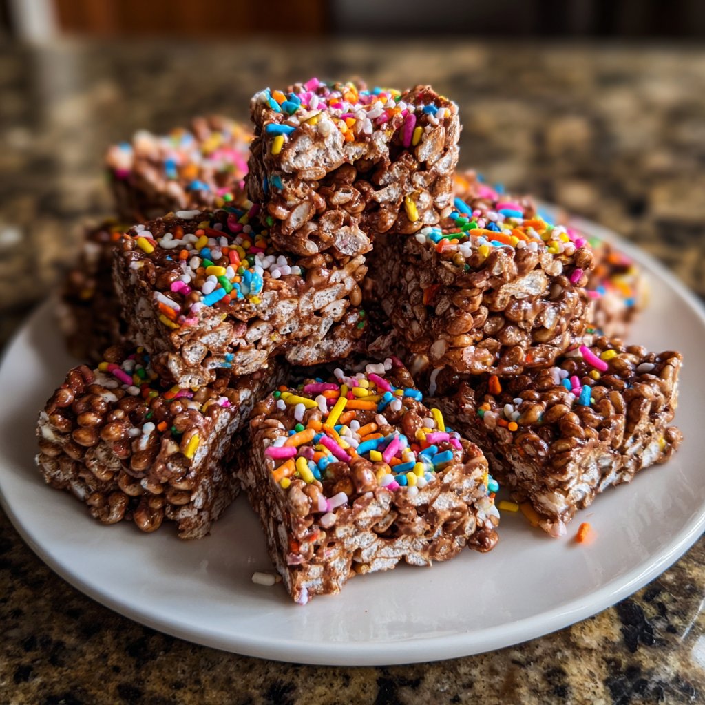 Super Bowl Desserts Chocolate Rice Crispy Treats