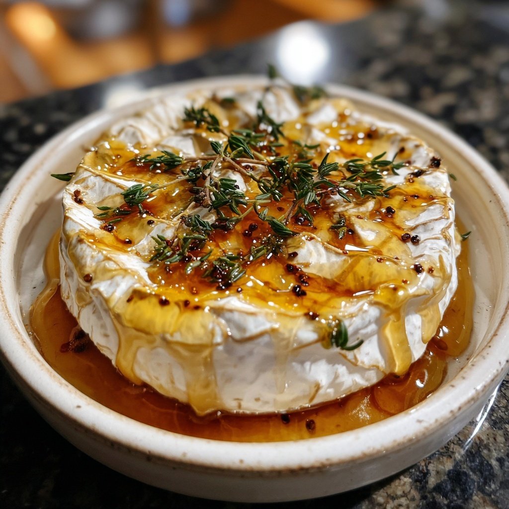 Camembert with Honey and Thyme