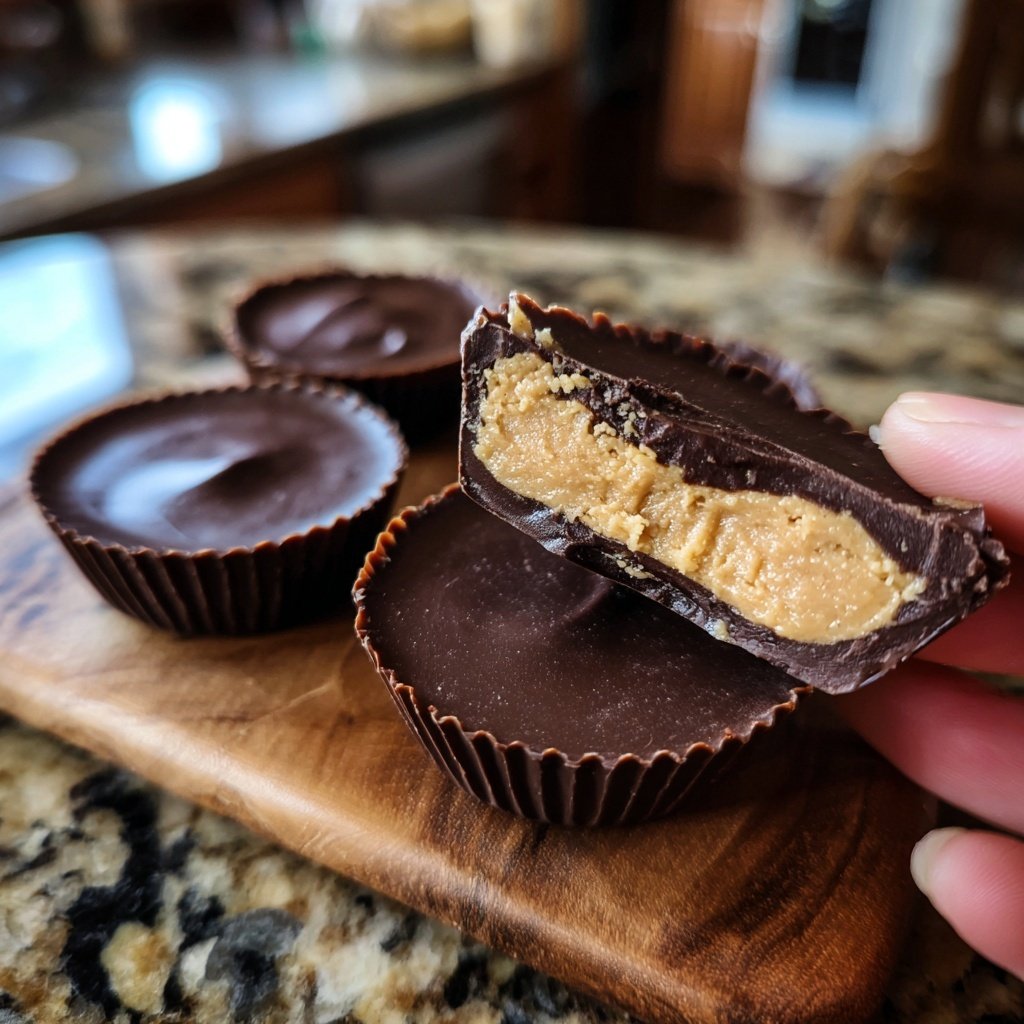 Homemade Reese’s Cups with Almond Butter