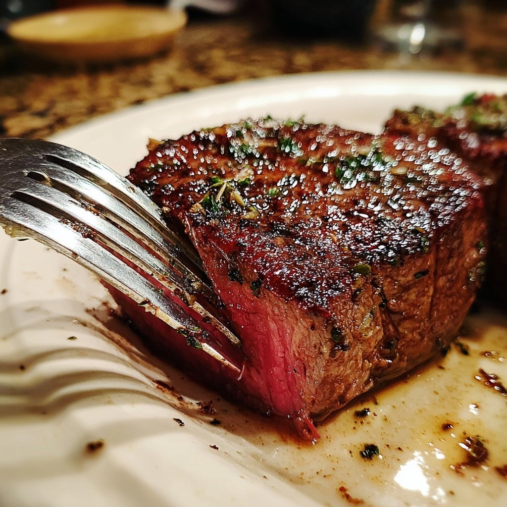 Filet Steak with Red Wine Butter