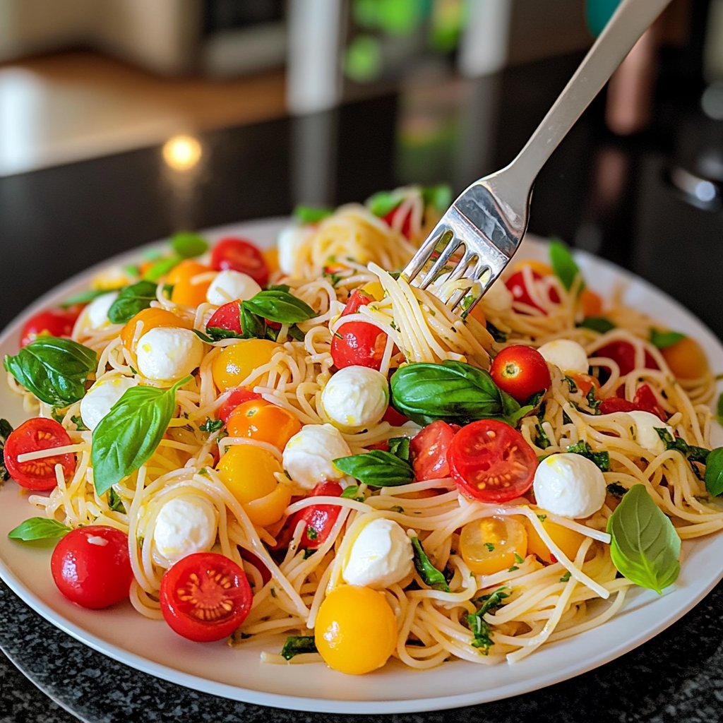 Kid-Friendly Caprese Pasta Salad Lunch