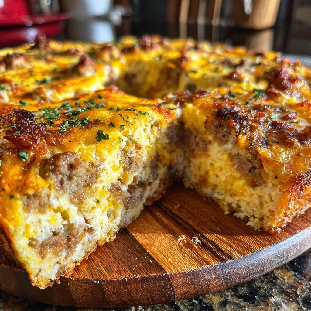 Breakfast Egg And Sausage Bake