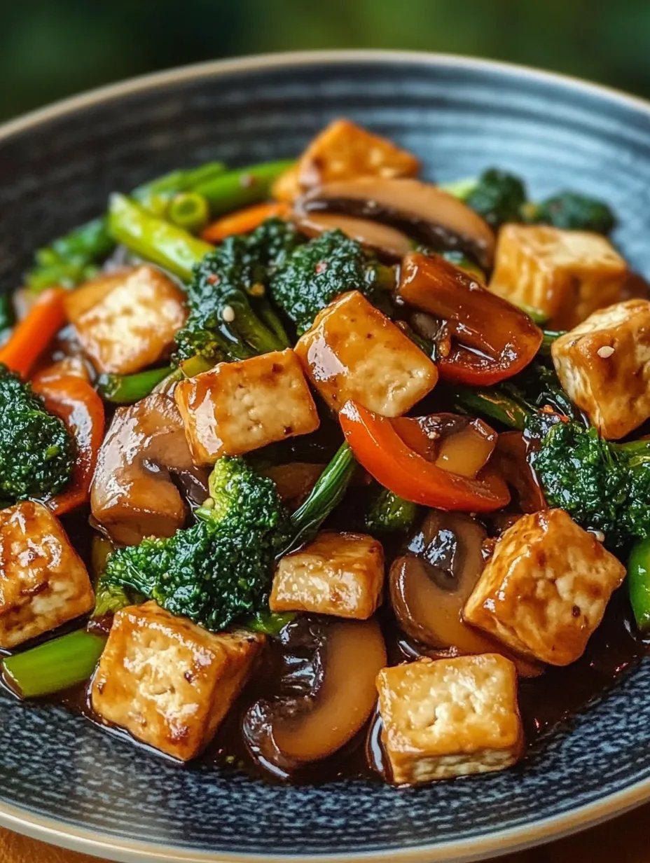 Mushroom and Tofu Stir-Fry