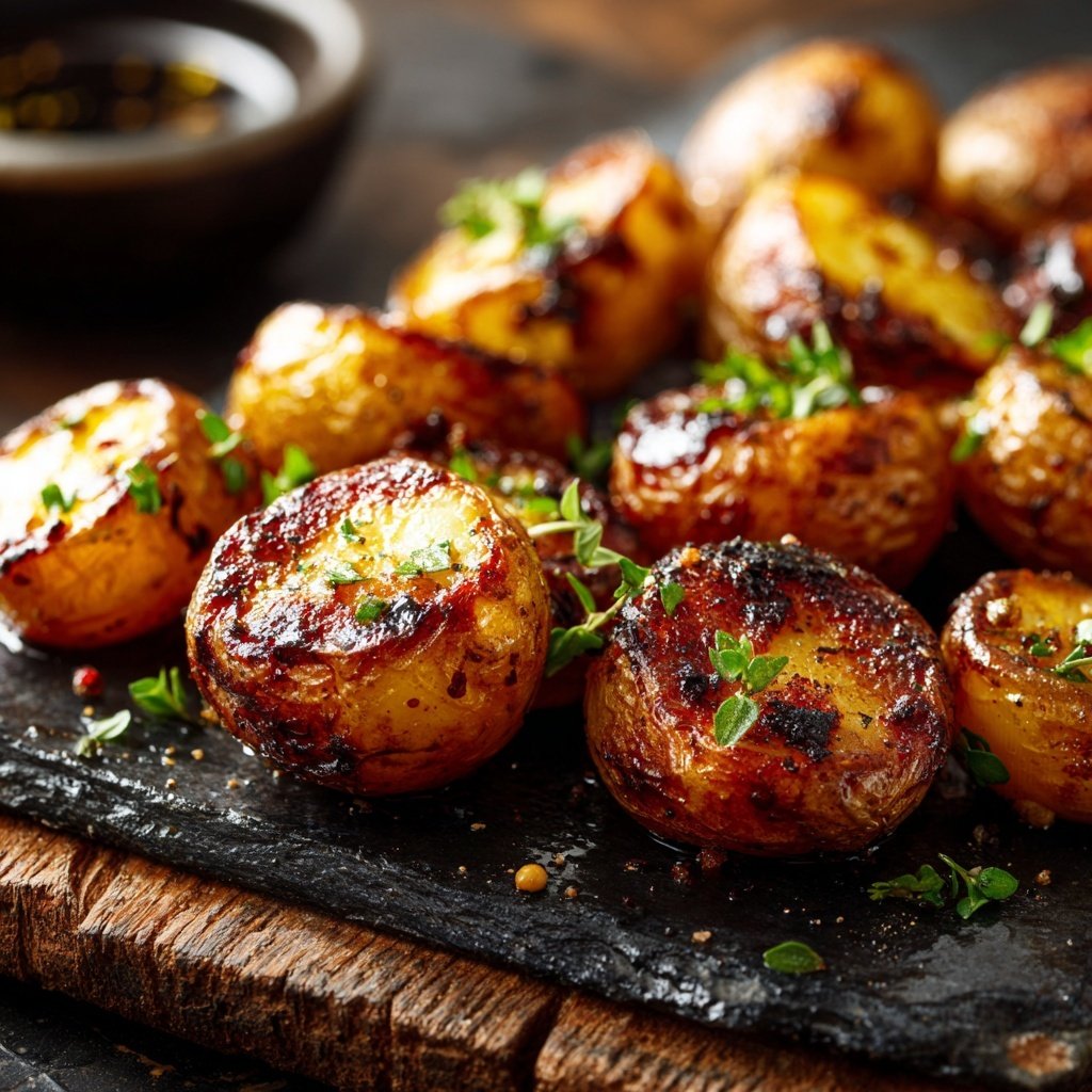 Roasted Baby Potatoes with Truffle Oil